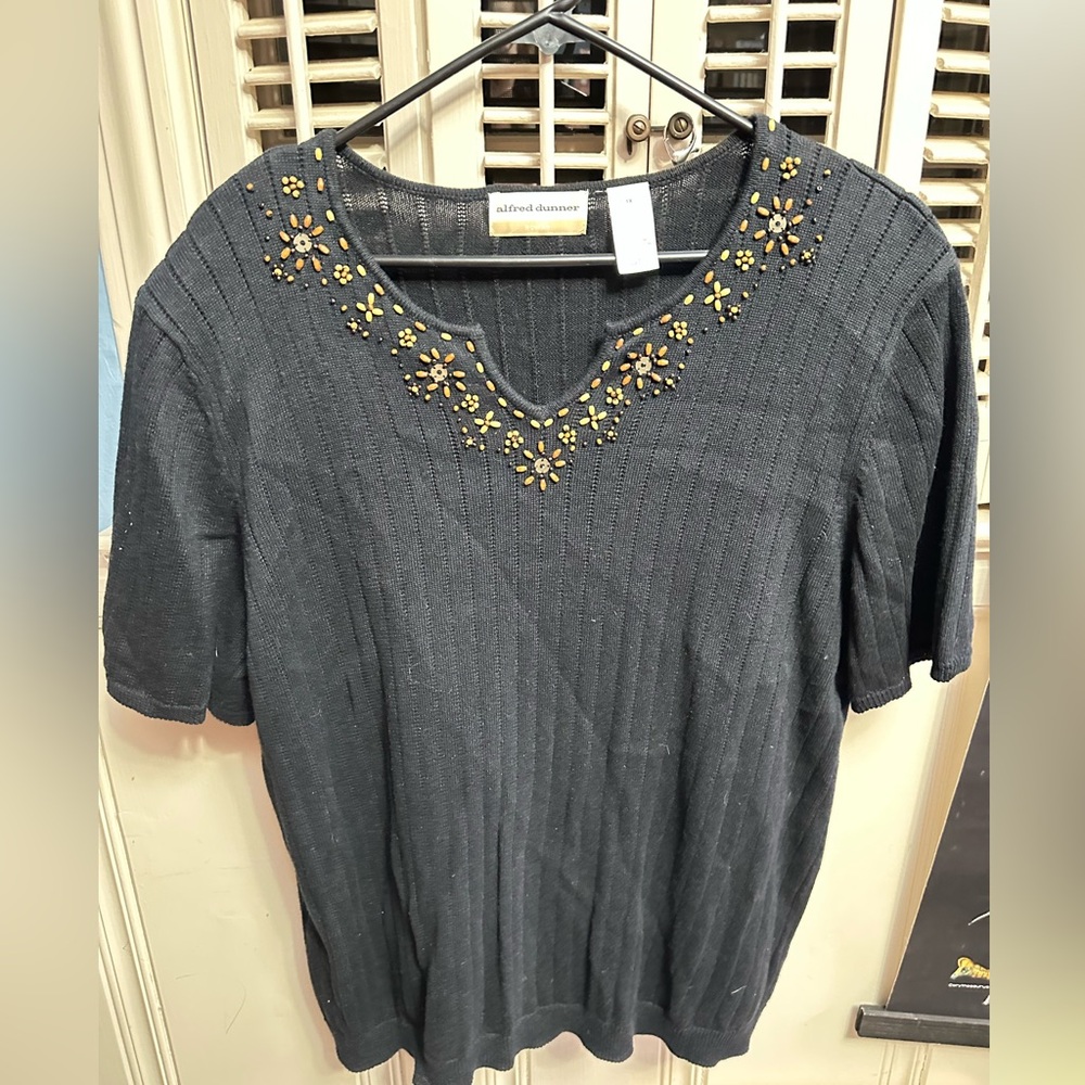 Alfred Dunner short sleeve sweater